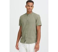 BLEND Leinenhemd Herren Regular Fit grün, XL