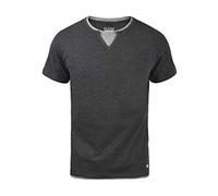 Blend Leonis Herren T-Shirt Kurzarm Shirt mit Rundhalsausschnitt, Größe:L, Farbe:Charcoal (70818)