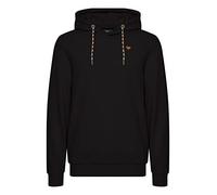 Kapuzenpullover BLEND "BHLobo", Herren, Gr. S, schwarz, Sweatware, 100% Baumwolle, unifarben, regular fit normal, ohne Ausschnitt, eng, Pullover Kapuzenpullover, Lässiger Hoodie mit Kapuze und Känguru