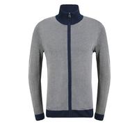 Strickjacke BLEND "BHLonder", Herren, Gr. XL, marineblaus, Feinstrick, 50% Polyacryl, 50% Viskose, unifarben, regular fit normal, V-Ausschnitt, elastischer Bund, Strickjacken Strickjacke, Strickjacke