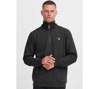 Troyer BLEND "BHPomes", Herren, Gr. XXL, charcoal mix, Sweatware, 60% Baumwolle, 40% Polyester, unifarben, normal normal, hoch geschlossener Ausschnitt, Pullover Troyer, Klassischer Sweat-Troyer mit T