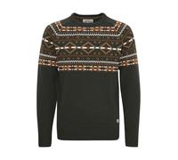 Strickpullover BLEND "BHNilas", Herren, Gr. 3XL, deep forest, Grobstrick, 100% Polyacryl, regular fit, Pullover Strickpullover, Weihnachtlicher Grobstrickpullover (65128305-XXXL) deep forest