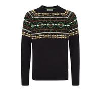 Strickpullover BLEND "BHNilas", Herren, Gr. 3XL, schwarz, Grobstrick, 100% Polyacryl, regular fit, Pullover Strickpullover, Weihnachtlicher Grobstrickpullover (67978426-XXXL) schwarz