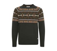 Strickpullover BLEND "BHNilas", Herren, Gr. 3XL, deep forest, Grobstrick, 100% Polyacryl, regular fit, Pullover Strickpullover, Weihnachtlicher Grobstrickpullover (65128305-XXXL) deep forest