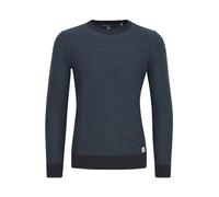 Blend Nathan Herren Strickpullover Feinstrick Pullover Mit Rundhals Und Melierung Aus 100% Baumwolle, Größe:L, Farbe:Dark Navy Blue (74645)