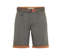 Blend Neji Herren Chino Shorts Bermuda Kurze Hose Mit Gürtel Aus 100% Baumwolle Regular Fit, Größe:XXL, Farbe:Granite (70147)