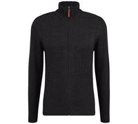 Blend Oteros Herren Strickjacke Cardigan Grobstrick mit Stehkragen, Größe:L, Farbe:Black (194007)