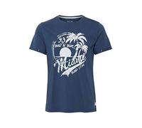 Blend Perry Herren T-Shirt Kurzarm Shirt Mit Print Und Rundhalsausschnitt, Größe:XXL, Farbe:Ensign Blue (70260)