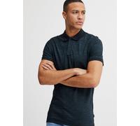 Poloshirt BLEND "BHAlfredo", Herren, Gr. XL, blau (marineblaus), Web, 70% Baumwolle, 30% Polyester, meliert, regular fit normal, V-Ausschnitt, Shirts, Klassisches Polo-Shirt (52260125-XL) marineblaus