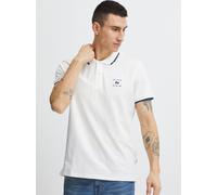 Poloshirt BLEND "BHPolo", Herren, Gr. XL, snow weiß, Web, 95% Baumwolle, 5% Elasthan, unifarben, regular fit normal, V-Ausschnitt, Shirts, Klassisches Polo-Shirt (64575051-XL) snow weiß