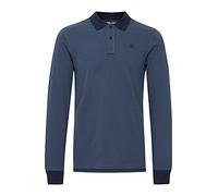 Blend Ralle Herren Longsleeve Poloshirt Langarmshirt Shirt mit Polokragen Polohemd, Größe:M, Farbe:Ensign Blue (70260)