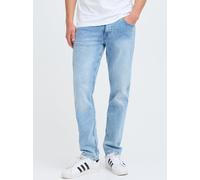 Straight-Jeans BLEND "BHROCK REG FIT PPNOOS", Herren, Gr. 30, Länge 30, denim light blau, Denim/Jeans, Obermaterial: 99% Baumwolle, 1% Elasthan, Abriebeffekte, regular fit lang, Jeans Straight-Jeans,