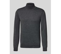 Strickpullover BLEND "BLEND BHBRUTON roll neck knit" Gr. XL, schwarz (black) Herren Pullover (45641963-XL) black