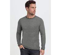 Rundhalspullover BLEND "BHOdin", Damen, Gr. XL, pewter mix, Feinstrick, 50% Baumwolle, 50% Polyacryl, unifarben, regular fit, Rundhals, eingesetzt, Pullover Rundhalspullover, Strickpullover mit aufger