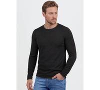 Rundhalspullover BLEND "Rundhalspullover BHOdin", Herren, Gr. XXL, schwarz, Feinstrick, Obermaterial: 50% Baumwolle CO. 50% Polyacryl PAN., unifarben, casual, Rundhals, Langarm, Pullover (55426738-XXL