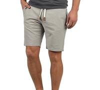 Blend Serge Herren Chino Shorts Bermuda Kurze Hose Mit Rauten-Muster Und Kordel-Gürtel Aus 100% Baumwolle Regular Fit, Größe:3XL, Farbe:Granite (70147)