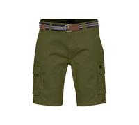 Blend 20715129 Herren Cargo Shorts Bermuda Kurze Hose mit Gürtel Cargo Taschen mit Stretch Regular Fit, Größe:L, Farbe:Cypress (180322)