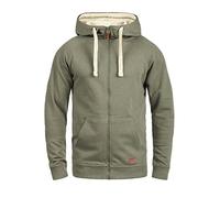 Kapuzensweatjacke BLEND "BHSpeedy", Herren, Gr. M, grün (ivy grün), Sweatware, 60% Baumwolle, 40% Polyester (Farbe: Zink Mix 70% Baumwolle, 30% Polyester / Farbe: Sand Mix 90% Baumwolle, 10% Polyester