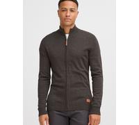 Strickjacke BLEND "BHNorman", Herren, Gr. XL, charcoal, Feinstrick, 50% Baumwolle, 50% Polyacryl, unifarben, regular fit, ohne Ausschnitt, eingesetzt Strickbündchen, Strickjacken Strickjacke, Bequeme