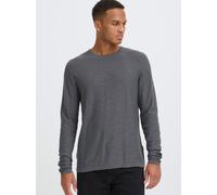 Strickfleece-Pullover BLEND "Strickpullover BHAbas", Herren, Gr. S, grau (iron gate), Obermaterial: 100% Baumwolle CO., Pullover (43210545-S) iron gate