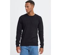 Strickpullover BLEND "BHBRYAN", Herren, Gr. XXL, schwarz beauty, Feinstrick, 70% Baumwolle, 30% Nylon, unifarben, Basic, normal normal, Rundhals, Pullover Strickpullover, Stilvoller Basic Strickpullov