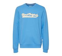 Blend 20715364 Herren Sweatshirt Pullover Pulli mit Rundhalsausschnitt O-Neck und Stickerei, Größe:2XL, Farbe:Regatta (184039)