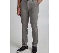 Sweathose BLEND "BHNapa", Herren, Gr. 29, Länge 30, pewter mix, 75% Polyester, 20% Viskose, 5% Elasthan, unifarben, regular fit normal, Hosen Sweathose, Elastische Stoffhose im Business-Look - Slim Fi