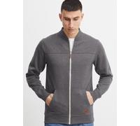 Blend BHArco Herren Sweatjacke Collegejacke Cardigan mit kurzem Stehkragen Reißverschluss Kängurutasche Baumwollmischung Regular fit, Größe:S, Farbe:Pewter Mix (70817)