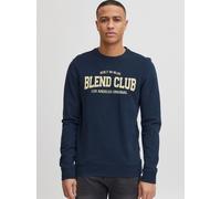 Longpullover BLEND "BHSweatshirt", Herren, Gr. XXL, marineblaus, Sweatware, 100% Baumwolle, regular fit normal, Rundhals, eingesetzt, Pullover, Klassisches Sweatshirt mit Rundhalsausschnitt (13511268-