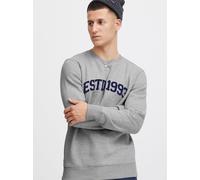 Longpullover BLEND "Sweatshirt BHBillie", Herren, Gr. XL, grau (stone mix), Obermaterial: 60% Baumwolle CO. 40% Polyester PES., Pullover Longpullover (81151309-XL) stone mix