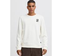 Rundhalspullover BLEND "BHSweatshirt", Herren, Gr. XXL, vanilla ice, Sweatware, 100% Baumwolle, bedruckt, Basic, regular fit normal, Rundhals, eingesetzt, Pullover Rundhalspullover, Klassischer Sweatp