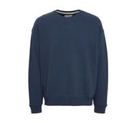 Longpullover BLEND "BHSweatshirt", Herren, Gr. L, marineblaus, Sweatware, 60% Baumwolle, 40% Polyester, unifarben, regular fit, Pullover Longpullover, Klassischer Sweatpullover mit Rundhalsausschnitt 