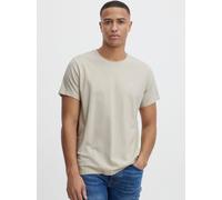 Blend BHDinton Tee Crew Herren T-Shirt Kurzarm Shirt Basic mit Bruststickerei Logo-Stickerei Hochwertige Baumwoll-Qualität Rundhals-Ausschnitt Casual Fit, Größe:L, Farbe:Oyster Gray (141107)