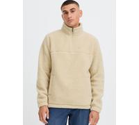 Fleecepullover BLEND "BHMTOTTEN", Herren, Gr. 3XL, oatmeal, 100% Polyester, unifarben, Basic, regular fit normal, normaler offener Saum, Sweatshirts, Lässiger Troyer in Teddy-Optik (30265713-XXXL) oat