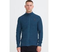 Strickjacke BLEND "BHMPattix", Herren, Gr. 3XL, marineblaus melange, Grobstrick, 100% Polyacryl, unifarben, normal normal, hoch geschlossener Ausschnitt, Rippstrickbündchen, Strickjacken, Stilvolle St