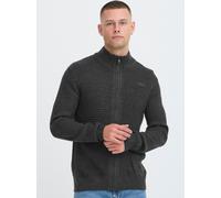 Strickjacke BLEND "BHMPattix", Herren, Gr. XXL, pewter mix, Grobstrick, 100% Polyacryl, unifarben, normal normal, hoch geschlossener Ausschnitt, Rippstrickbündchen, Strickjacken, Stilvolle Strickjacke