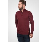 Blend BHRobin Herren Strickpullover Troyer Feinstrick Pullover mit Troyerkragen Rippbündchen Baumwollmischung Regular fit, Größe:XXL, Farbe:Andorra Red (73811)