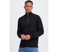 Troyer BLEND "BHBryan", Herren, Gr. M, schwarz beauty, Feinstrick, 70% Baumwolle, 30% Nylon, unifarben, normal normal, hoch geschlossener Ausschnitt, Pullover Troyer, Stilvoller Troyer mit Reißverschl