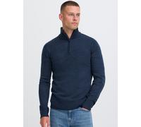 Troyer BLEND "BHRyce", Herren, Gr. S, marineblaus, Feinstrick, 100% Polyacryl, unifarben, normal normal, hoch geschlossener Ausschnitt, Pullover, Stilvoller Troyer mit Reißverschluss (50815648-S) mari