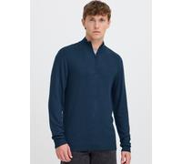 Troyer BLEND "BHWebex", Herren, Gr. XXL, blau (marineblaus), Feinstrick, 78% Viskose, 22% Polyester, meliert, Basic, normal normal, hoch geschlossener Ausschnitt, Pullover Troyer, Stilvoller Troyer mi