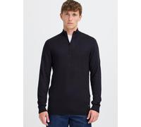 Troyer BLEND "BHWebex", Herren, Gr. XXL, schwarz, Feinstrick, 78% Viskose, 22% Polyester, meliert, Basic, normal normal, hoch geschlossener Ausschnitt, Pullover Troyer, Stilvoller Troyer mit Reißversc