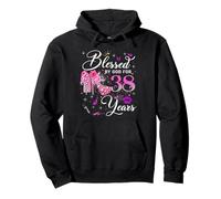 Blessed by God for 38 Years Old Women 38th Birthday Queen Pullover Hoodie