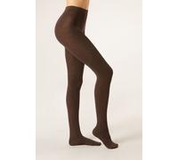 Blickdichte Strumpfhose Matt Mit Kaschmir Und Modal Braun 1/2