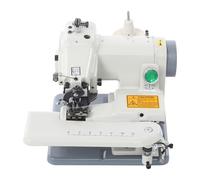 Blindstitch Nähmaschine 100W 220V, 1200Nähe/Min Metall Desktop Nähmaschine, EU-Stecker für Schneiderläden Bekleidungsfabriken Grau
