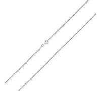 Bling Jewelry Dünne Basic Einfach 019 Gauge .925 Sterling Silber Kasten Kette Halskette Für Frauen Für Jugendliche Hergestellt In Italy 24 Inch