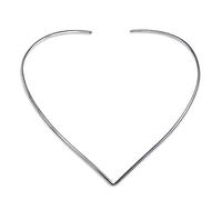 Bling Jewelry Einfache Einfache Schieberegler Halsreif V Form Kragen Aussage Halskette Für Frauen .925 Silber Sterling Fügen Sie Ihren Anhänger 2Mm