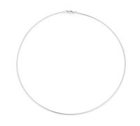 Bling Jewelry Einfacher Dünner Schieber Omega Cubetto Kette Schlange Halsreif Flex Halsband Halskette Für Frauen .925 Silber Sterling Anhänger Hinzufügen 18"