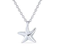 Bling Jewelry Hawaii Ocean Sea Life Tropical Beach Vacation Nautischer Seestern Anhänger Halskette Für Frauen Und Teenager .925 Sterling Silber