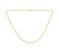 Bling Jewelry Unisex Dünne Leichte 1,2MM Starke Massive Gelbgold Überzug .925 Sterling Silber Figaro Gliederkette Halskette Für Männer Frauen 24 Zoll