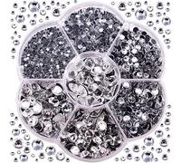 BlinginBox Bedazzler Kit Hotfix Strasssteine Set 3000 Stk Crystal SS10-SS30